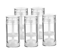 ADOCARN Lot de 5 Flacons Rechargeables 50 Ml en Plastique Étanches pour Déodorants Anti-transpirants Portables Voyage Camping