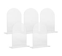 ADOCARN Lot de 5 Panneaux Acryliques Transparents pour Mariage, Supports de Numéro de Table Réutilisables, Faciles à Utiliser, Décoration Élégante pour Événements et Réceptions