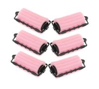 ADOCARN Lot de 6 Bigoudis en Éponge Douce pour Cheveux, Grands Rouleaux de 4 Cm de Diamètre, Boucles sans Chaleur Pendant la Nuit, Adaptés aux Cheveux Courts et Longs, Coiffage Naturel