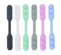 ADOCARN Lot de 6 Boucles D'extension pour Bandeau de Masque en Silicone Souple, Multi-couleurs, Accessoires Légers Anti-compression D'oreilles, Fourniture Pratique pour Masque Adulte