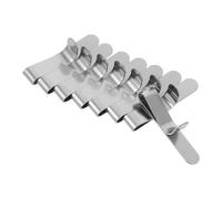 ADOCARN Lot de 8 Pinces de Fixation pour Cercle à Gâteau en Acier Inoxydable Extensibles, Clips Annulaire pour Moule à Mousse 6-10 Cm, Accessoires de Pâtisserie Professionnels et Amateurs
