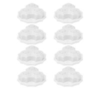 ADOCARN Lot de 8 roulettes pivotantes autocollantes pour cafetière, meubles, sols en bois dur, appareils de cuisine, blanc