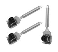 ADOCARN Machine à spaghettis en acier inoxydable 3pcs rouleaux treillis forme ergonomique compacte pour cuisine et grandes réunions