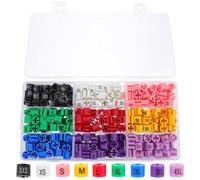 ADOCARN Marqueurs de Taille et Code Couleur 450 Pièces Surface Lisse Kit Créatif et Pratique pour Organiser Vêtements Facilement pour Cintres en Plastique