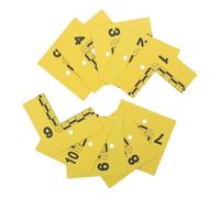 ADOCARN Marqueurs d'identification de preuves jaunes en plastique, lot de 10pcs avec règle graduée pour scènes d'enquête médico-légale et documentation détaillée