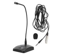 ADOCARN Microphone de Bureau à Col de Cygne Filaire Haute Sensibilité pour Réunions Streaming Enregistrement et Chant Compatible Ordinateur de Bureau et Portable