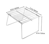 ADOCARN Mini Barbecue Pliable Acier Inoxydable Rack Compact et Portable pour Cuisson Extérieure Camping et Sorties Plein Air
