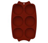 ADOCARN Moule à Gâteau pour Pâtisserie et Chocolat 6 Cavités Forme Demi- Ustensile de Réutilisable en Silicone pour Amateurs de Pâtisserie