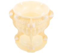 ADOCARN Moule à Pot De Fleurs en Plastique Rond 18 Cm pour Jardinage DIY, Fabrication De Jardinières Décoratives, Moule De Coulée Réutilisable Adaptable Béton Ciment Argile Blanc
