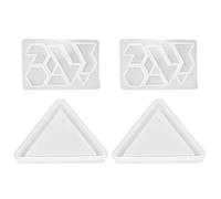 ADOCARN Moule en Silicone Blanc 2 Sets pour Puzzle DIY, Facile à Nettoyer et Réutilisable pour Garçon et Filles et Loisirs Créatifs