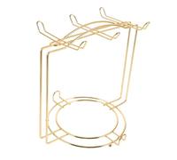 ADOCARN Organisateur de Tasse et Assiettes Acier Inoxydable Doré Support Empilable pour Cuisine et Armoire Organiseur Vertical Multifonction pour Tasses et Assiettes