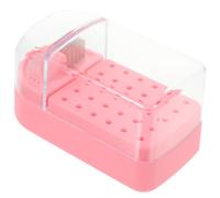 ADOCARN Organisateur Transparent De Trousse à Outils De Manucure Boîte De Rangement Pour Mèches De Perceuse à Avec Compartiments