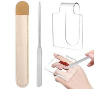 ADOCARN Palette de Maquillage Professionnelle Transparente avec Spatule Acier Inoxydable Palette Mixte Portable pour Femme pour Fond de Teint et Cosmétiques Liquide