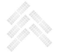 ADOCARN Palette de Présentation pour Ongles en Plastique Transparent 120 Pièces, Planche Plate Rectangulaire pour Nuancier de Vernis à Ongles DIY et Sessions de Manucure