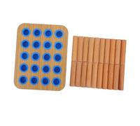 ADOCARN Panneau de Rééducation pour Doigts et en Bois pour Coordination Œil-Main Outil de Réhabilitation pour Patients Centre de Rééducation Panneau Perforé Montessori 1 Pièce