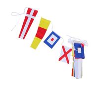 ADOCARN Pavillons de signalisation nautique, bannière de code de signalisation des bateaux, drapeaux en polyester avec lettres, chiffres et symboles, pour décoration marine à la maison