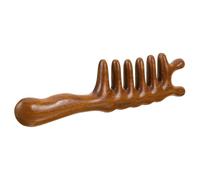 ADOCARN Peigne en Bois de Soin des Cheveux Large Dents Extra Larges Massage Cuir Chevelu pour Cheveux Bouclés Usage Personnel Longue Poignée