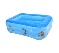 ADOCARN Piscine Gonflable Carrée Double Couche PVC Sûr pour Garçon Fille Pliable et Portable Pataugeoire Intérieure et Extérieure pour Jeux Aquatiques Familiaux