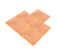ADOCARN Plaque D'essai Électronique Trous Multiples 5 Pièces Simple Face en Laiton pour Vérification Rapide de Circuits et Prototypage sur Bancs de Travail