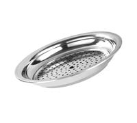 ADOCARN Plat de Raviolis en Acier Inoxydable Épais Double Couche et Design Égouttoir Cuisine Domestique, Robuste et Fonctionnel