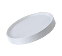 ADOCARN Plateau à roulettes en PP et Fer Blanc Rond pour Plantes Support Mobile Multi-usages Soucoupe Pratique avec Roues pour Pots de Fleurs Intérieur et Maison