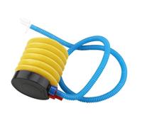ADOCARN Pompe à Air Portable pour Ballon Mini Gonfleur à Pied avec Tuyau Flexible Gonflage Rapide Plastique Bleu et Jaune Compacte pour Transport Facile