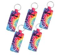 ADOCARN Porte-Clés Flottants pour Bateaux en Néoprène Organisateur de Rouge à Paquet de Rangement Portable Lot de 5 pour Femmes Accessoire de Voyage pour Clés et Maquillage