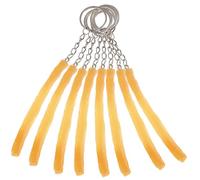 ADOCARN Porte-clés Suspendu Pendentif Frites 8 Pièces Style Cool en Pvc, Accessoire Décoratif pour Clés et Paquet à Dos
