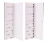 ADOCARN Porte-Lames de Microscope 2 Pièces Support Antidérapant en Papier pour Pathologie et Culture Cellulaire avec 10 Emplacements Empilables