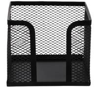 ADOCARN Porte-mémos en Maille Métallique Multifonctionnel Noir, Distributeur de Blocs-notes et Porte-serviettes, Organiseur de Bureau Compact pour Rangement Papeterie à Domicile, École