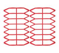 ADOCARN Protection Imperméable pour Courrier Insert en Silicone Rouge, Lot de 2 Pièces, Accessoires pour Boîte aux Lettres, Usage Domestique