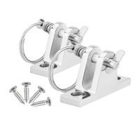 ADOCARN Quincaillerie métallique pour Bimini, charnière de Bateau à goupille Amovible, Acier Inoxydable Argent, 2pcs avec pin et Screws, pour Bimini Top en Marine environments