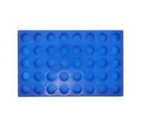 ADOCARN Rack de Chimie Analytique Bleu en Plastique à 40 Trous pour