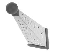 ADOCARN Râpe Multifonction 4 Côtés Triangulaire en Acier Inoxydable pour Râper et Trancher Légumes et Fruits, pour Préparation Culinaire à Domicile