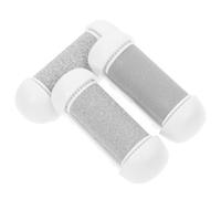 ADOCARN Recharge pour rouleaux de pédicure électrique blancs, lot de 3 têtes de rouleau en ABS et émeri, pour soin des pieds à domicile et en voyage, outil pour éliminer callosités
