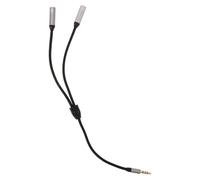 ADOCARN Répartiteur Micro-Casque en Nylon et Cuivre Compatible Smartphones et Ordinateurs pour Partage Audio et Microphone Câble de 27,5 Cm Jack 3,5 Mm
