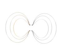 ADOCARN Serrage-têtes Halo en Fer 2 Pièces Couronnes de Déesse Dorée et Argentée à Trois Couches Bandeaux Cosplay Mariée Hanfu Accessoires Cheveux Cérémonie