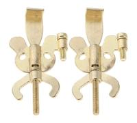 ADOCARN Serrure de Porte Renforcée Portable en Acier Inoxydable Or, 2pcs, Dispositif de Verrouillage Temporaire pour Porte, Protection Solide pour Hébergement et Voyages D'affaires
