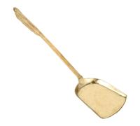ADOCARN Spatule à Wok en Laiton Vintage avec Finition Facile à Nettoyer, Pelle à Wok pour Servir, pour Restaurants et Événements à Thème, Design Rétro Unique Années 1980