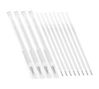 ADOCARN Stylo de Tatouage Multifonctionnel Imperméable Blanc 12 Pièces 4 Stylos 8 Recharges pour Marquage Sourcils et Peau Accessoire Professionnel pour Maquillage et Microblading