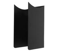 ADOCARN Support avec Rainure en U en Acier Inoxydable Noir Mural Fixation Sécurisée pour Outils de Jardin et Balais pour Ateliers et Espaces Extérieurs