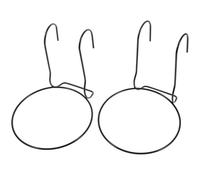 ADOCARN Support Mural pour Pots de Fleurs en Fer Noir, Lot de 2 Pièces Installation Pratique et Soudure Solide, pour Balcon Suspendre Murale