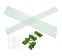 ADOCARN Support pour Couvercle de Plantes Blanc en PP et Fibre de Verre, Facile à Insérer, pour Serrage Tunnel et Protection Le Gel