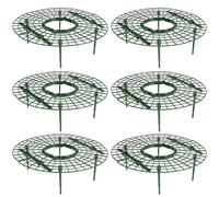 ADOCARN Support pour Fraises Lot de 6 en Plastique Vert, idéal pour Jardinage en bac surélevé, permettant Un Bon Maintien et développement des Fruits