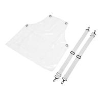 ADOCARN Tablier de Coiffeur Transparent en Tpu Léger et Résistant à L'huile Sangle Croisée Réglable pour Femmes et Hommes, Facile à Laver, pour Salon de Coiffure Cuisine