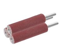 ADOCARN Tambours de Ponçage Cylindriques 240 Grains en Papier de Verre 3pcs Marron, Légers et Précis pour de Bricolage en Plastique et Jade