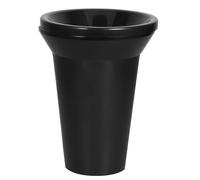ADOCARN Tonneau en PP Rond Multifonctionnel pour Dégustation de Vin Plastique Noir Seau à Glace Portable pour Restaurants et Bars