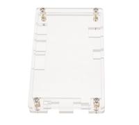 ADOCARN Transparent Acrylic Display Case For Capacitive Touch Screen With Fixed Stand Enclosure For Secure And Stable Protection Of Monitors And Models Cutouts To Ports