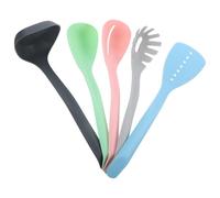 ADOCARN Ustensiles Louche Pièces Cuisine Nylon Set 5 en et Pratique Robuste Spatule Ergonomique Cuisine et Table à Dîner
