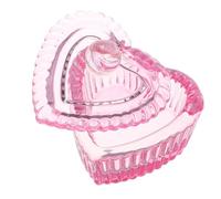 ADOCARN Verre Dappen Monomer Coeur avec Couvercle Coupe Cristal Japonais Brillant pour Nettoyage Pinceaux Ongles Support Manucure Élégant pour Salon et Usage Domestique